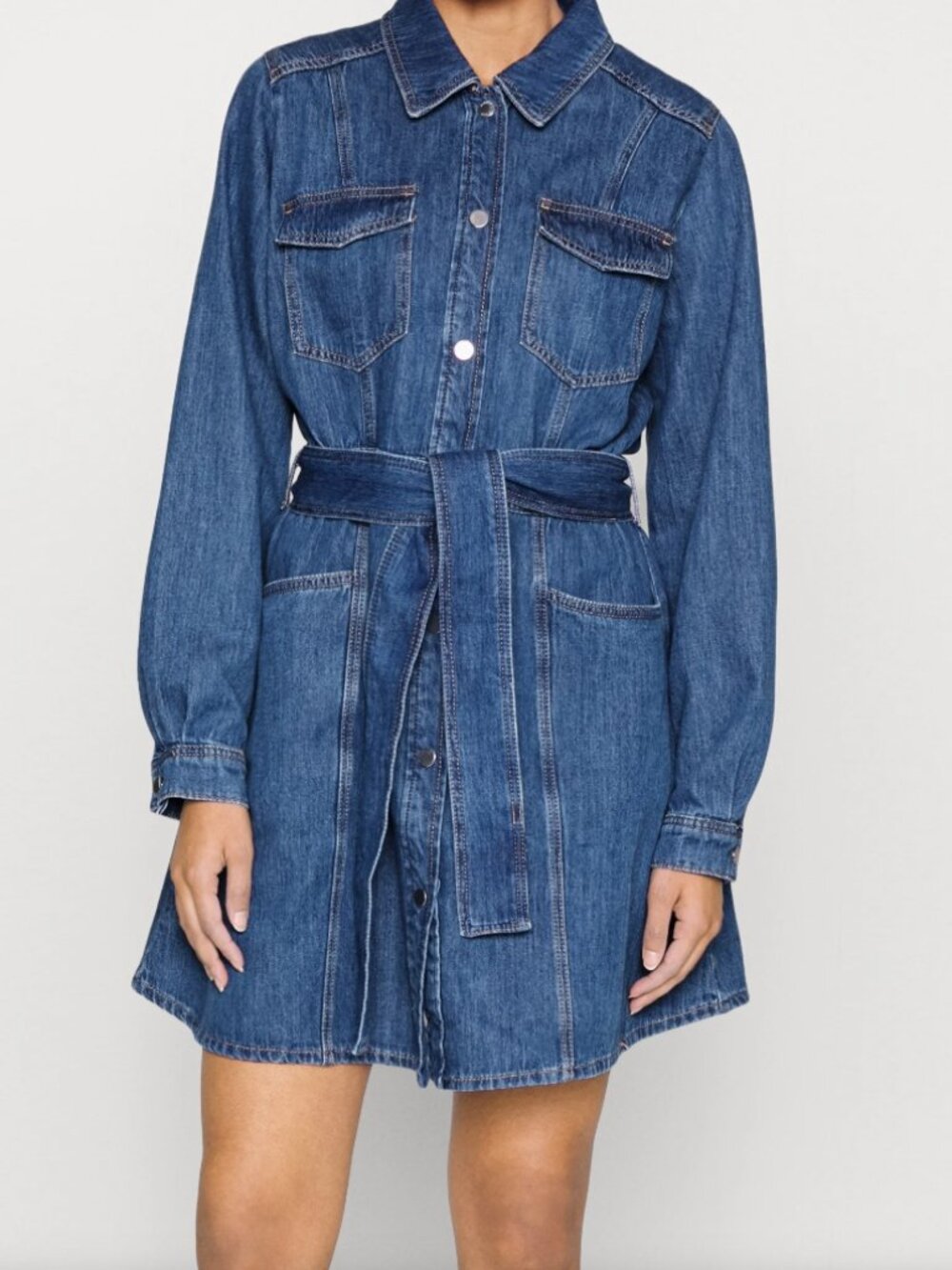 Claudie Pierlot Denim Shirt Dress Size 40 (US 8 / M)